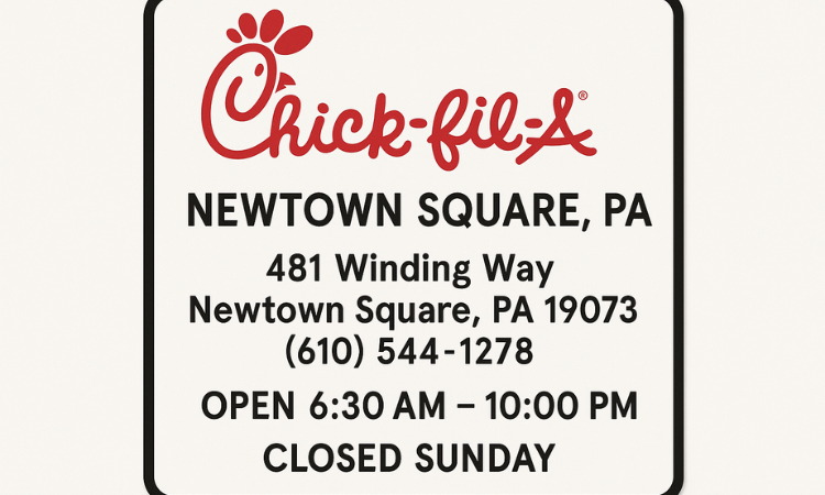 🍗 Chick-fil-A Newtown Square, PA – Full Location Info, Menu Favorites & Dining Experience