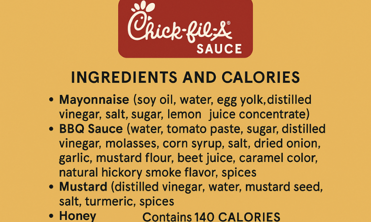 🔍 What’s in Chick-fil-A Sauce? Ingredients & Calories Breakdown (2025 Update)